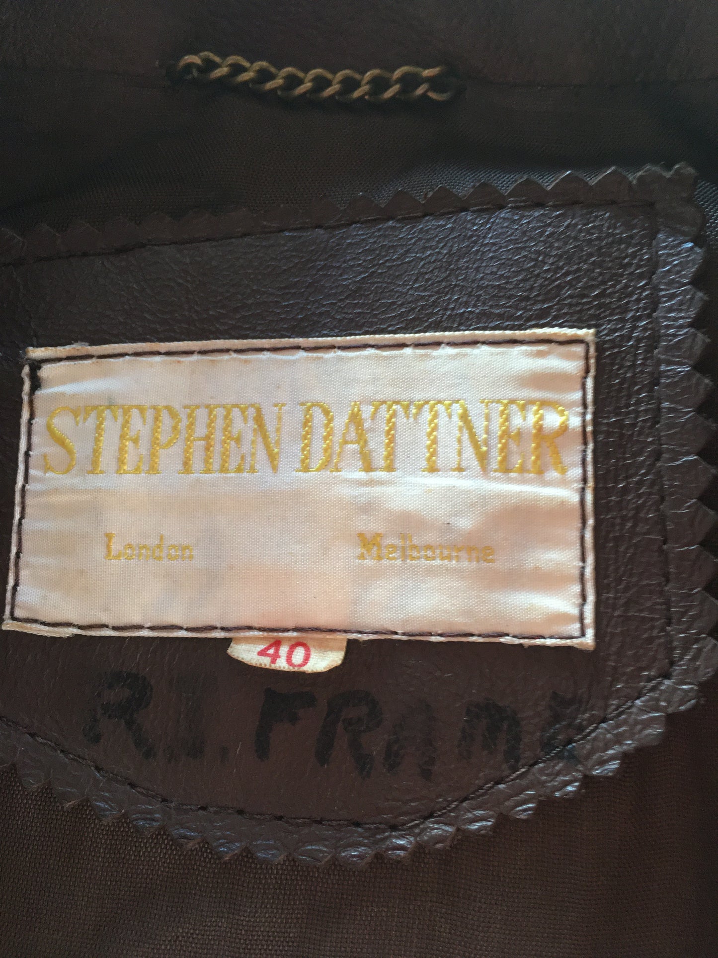 1970s Brown Leather Jacket