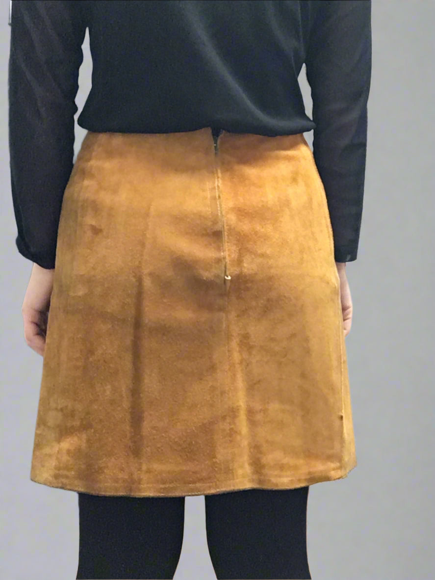 Vintage Suede Skirt