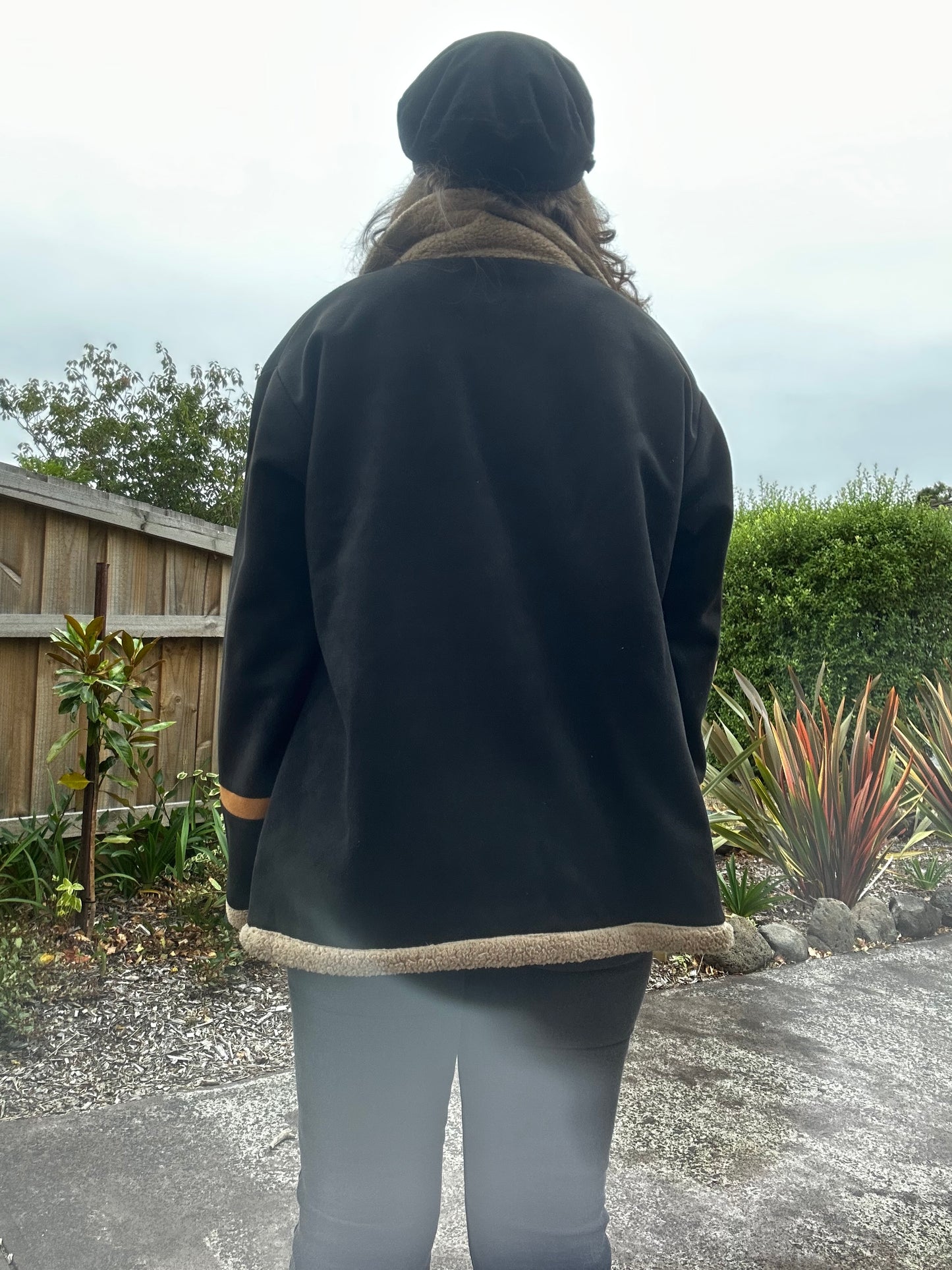 Black fleece 70style jacket