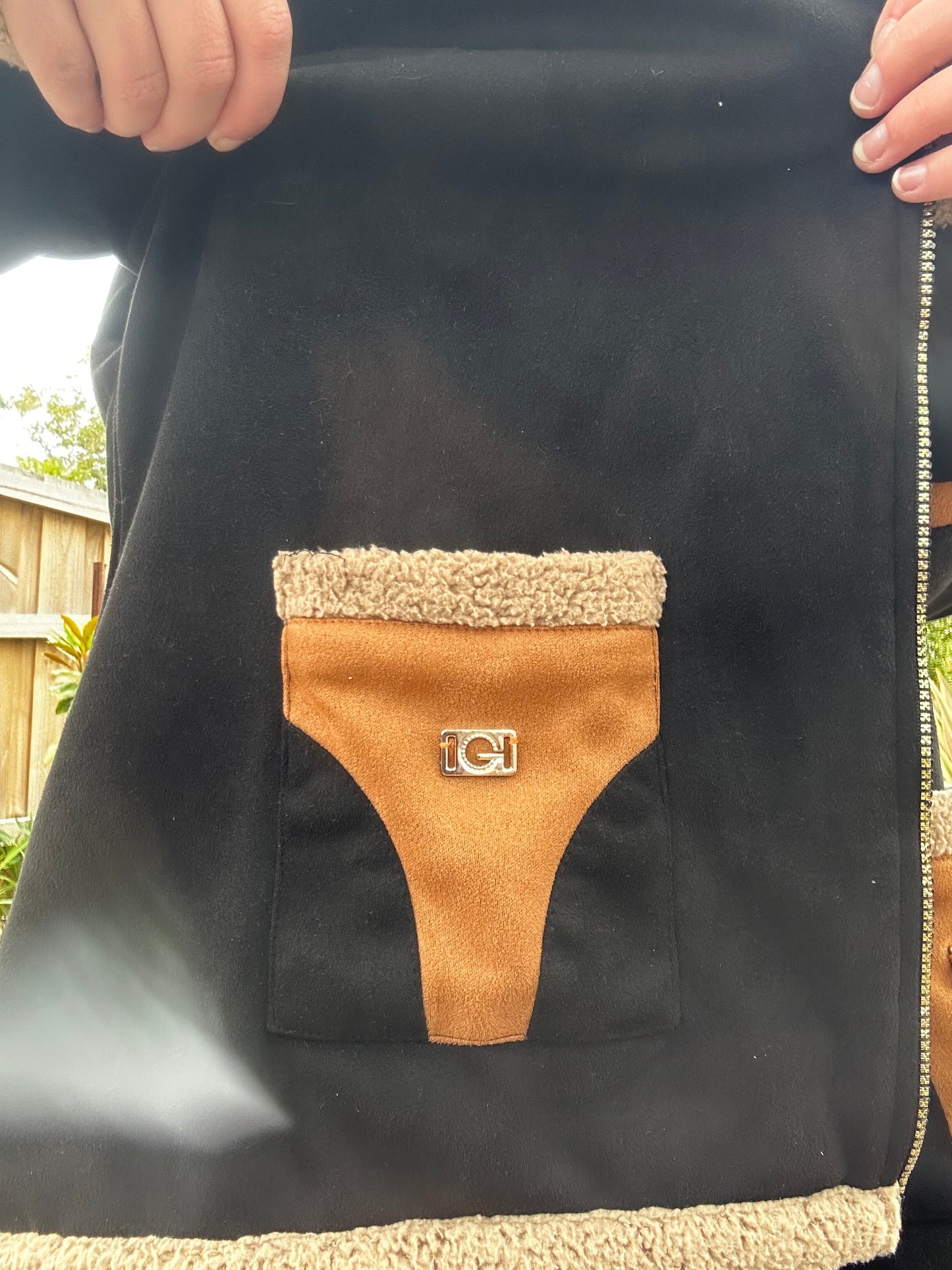 Black fleece 70style jacket