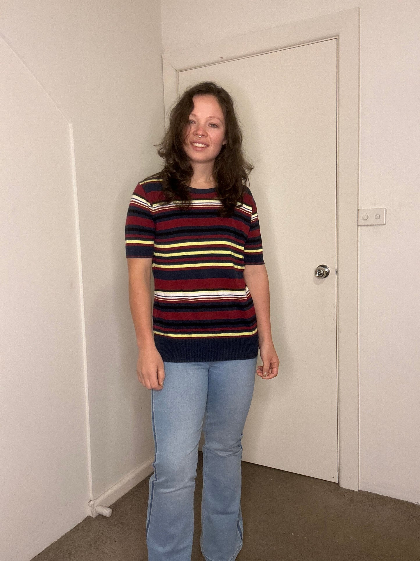 Striped winter T-shirt