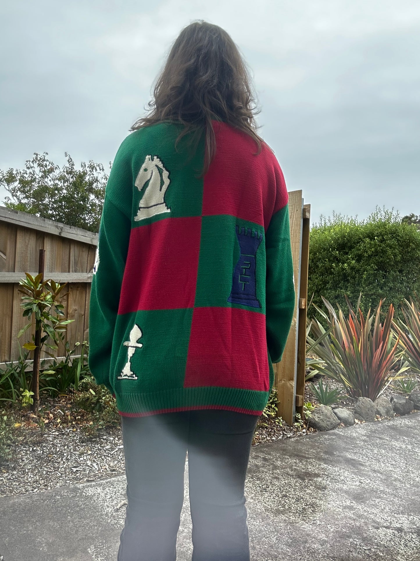Green 90s style game jumper