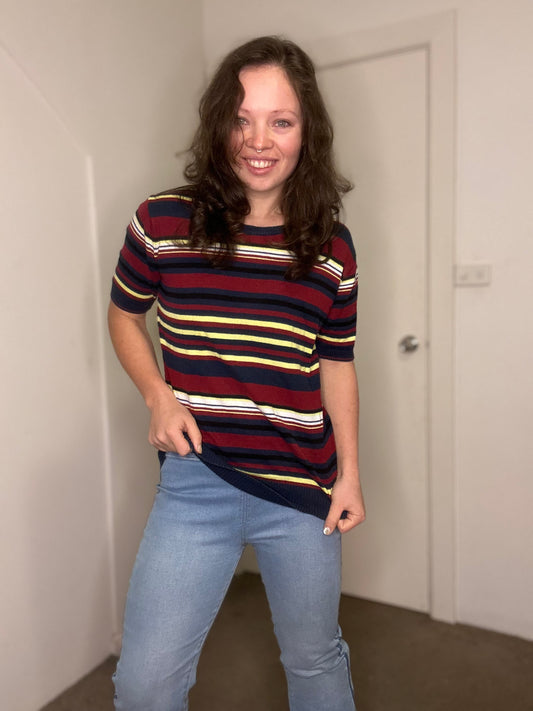 Striped winter T-shirt