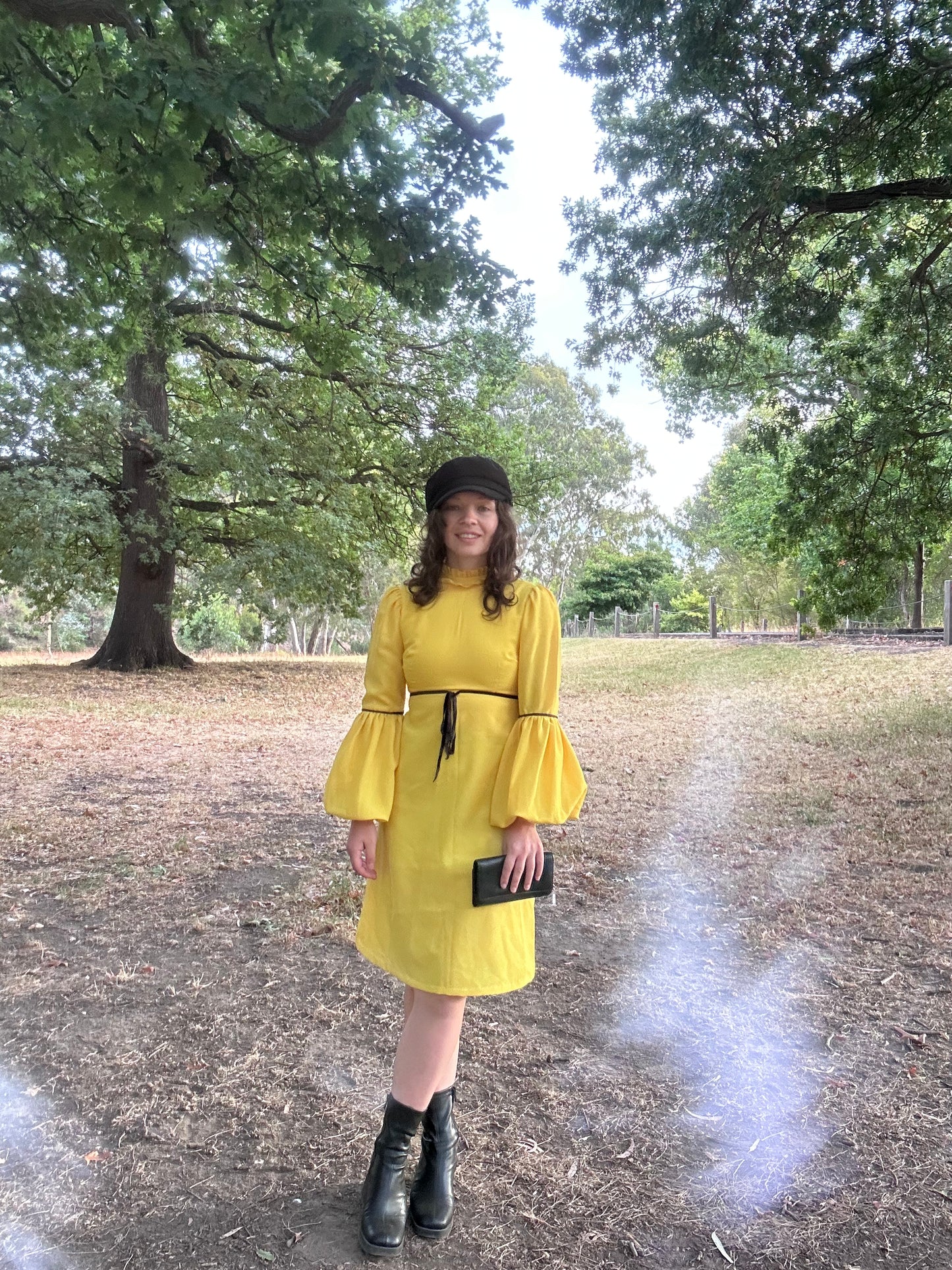 Vintage 1960s sunflower dress