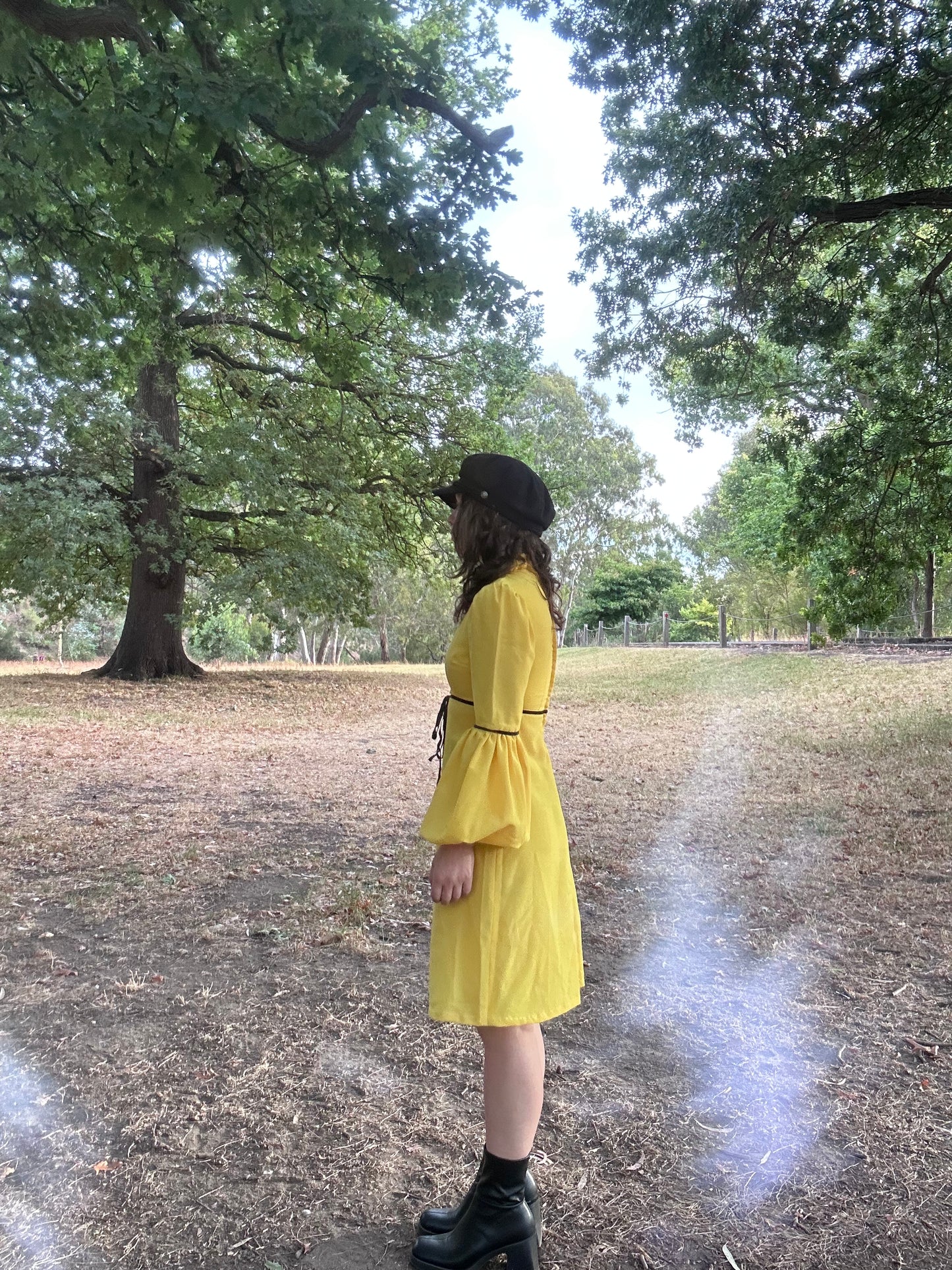 Vintage 1960s sunflower dress