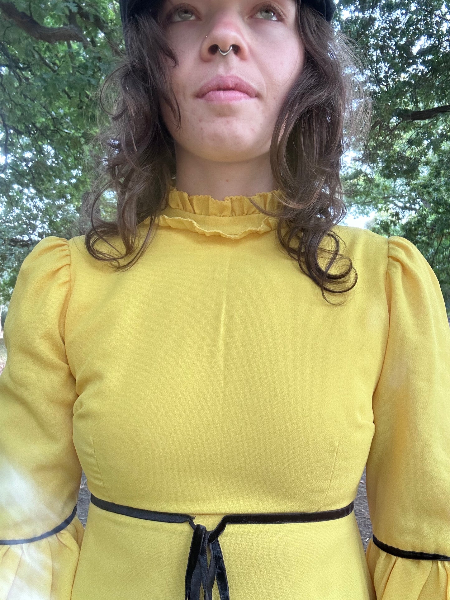 Vintage 1960s sunflower dress