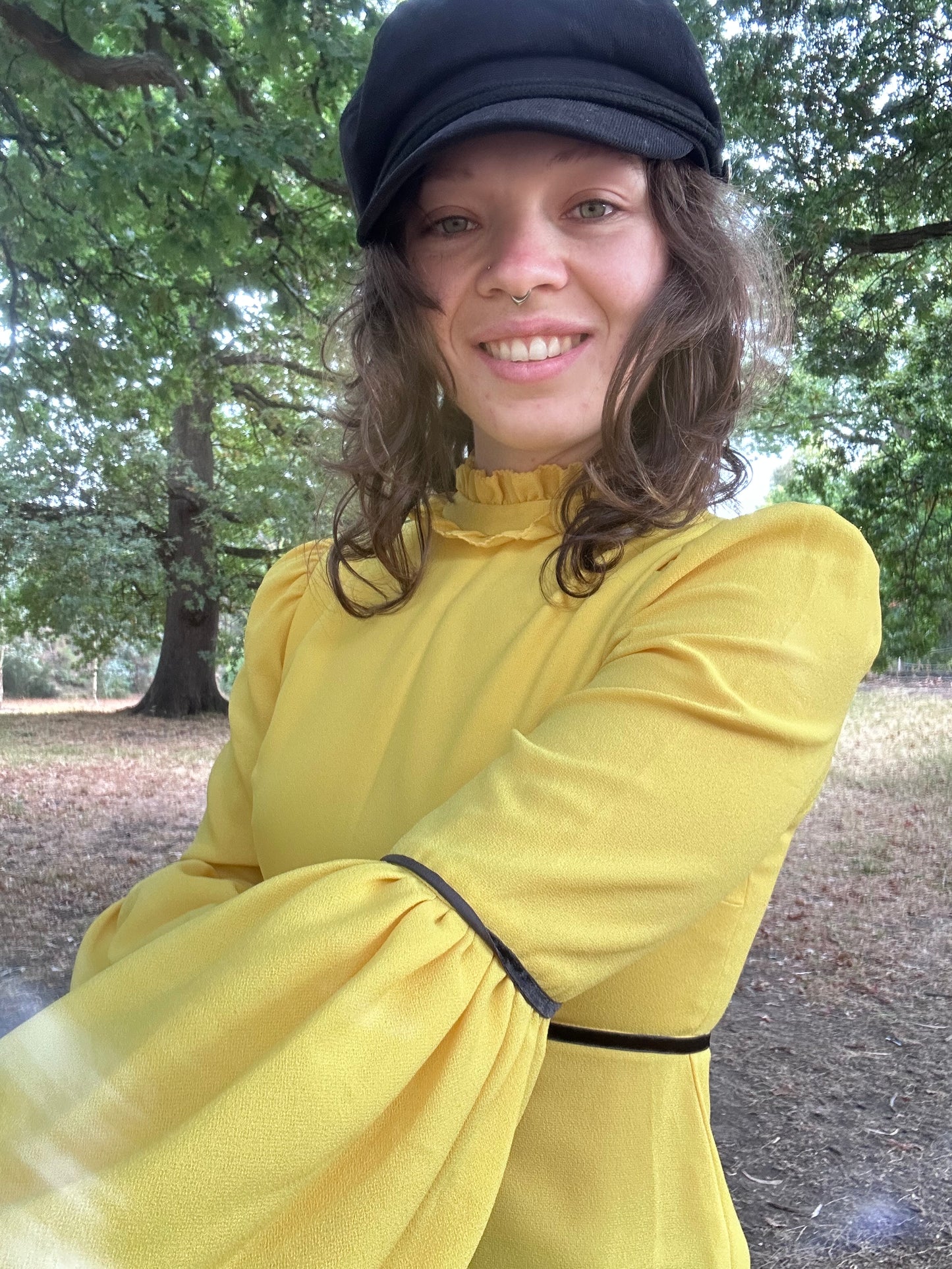 Vintage 1960s sunflower dress