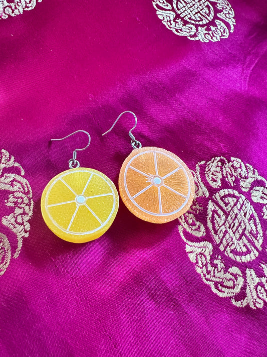 Lemon and Orange Squeeze Earrings