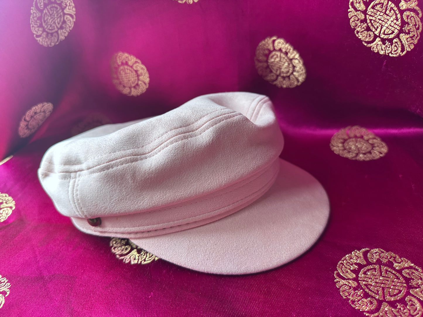 Soft Pink Train Drivers Hat