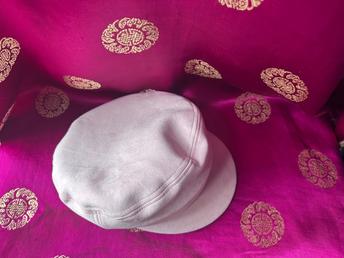 Soft Pink Train Drivers Hat