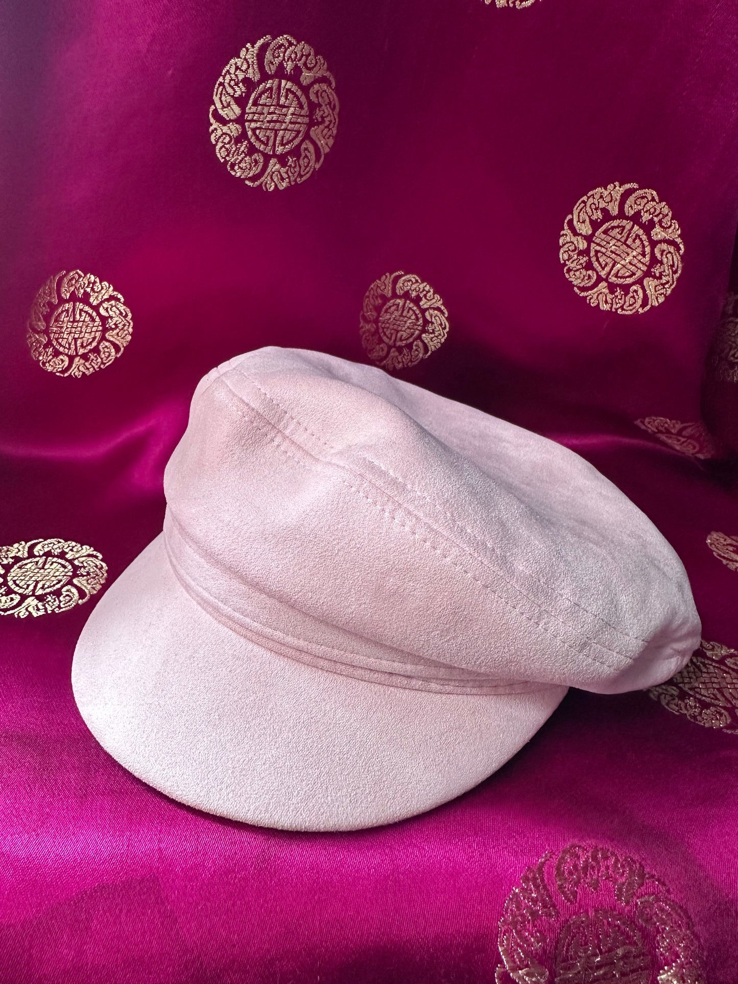 Soft Pink Train Drivers Hat