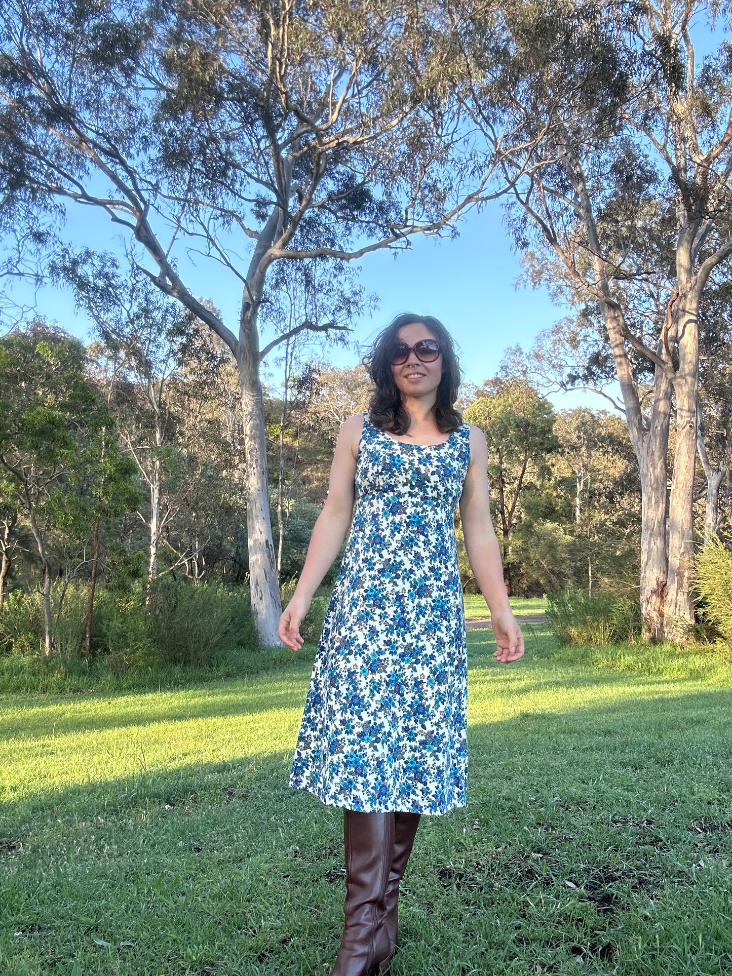 Blue Floral Dress