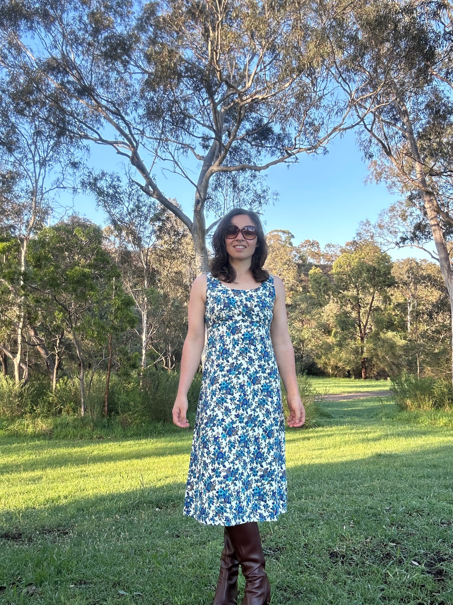 Blue Floral Dress