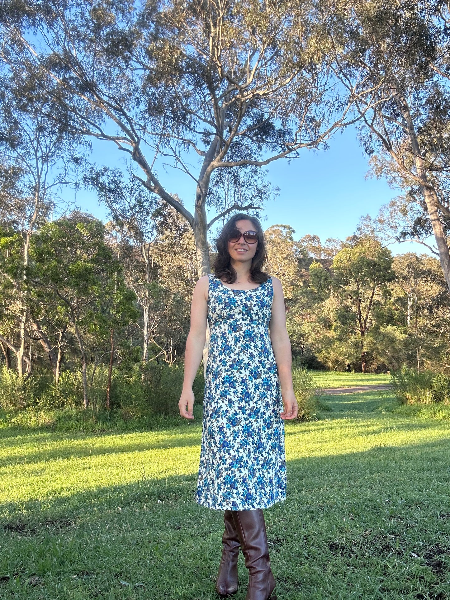 Blue Floral Dress