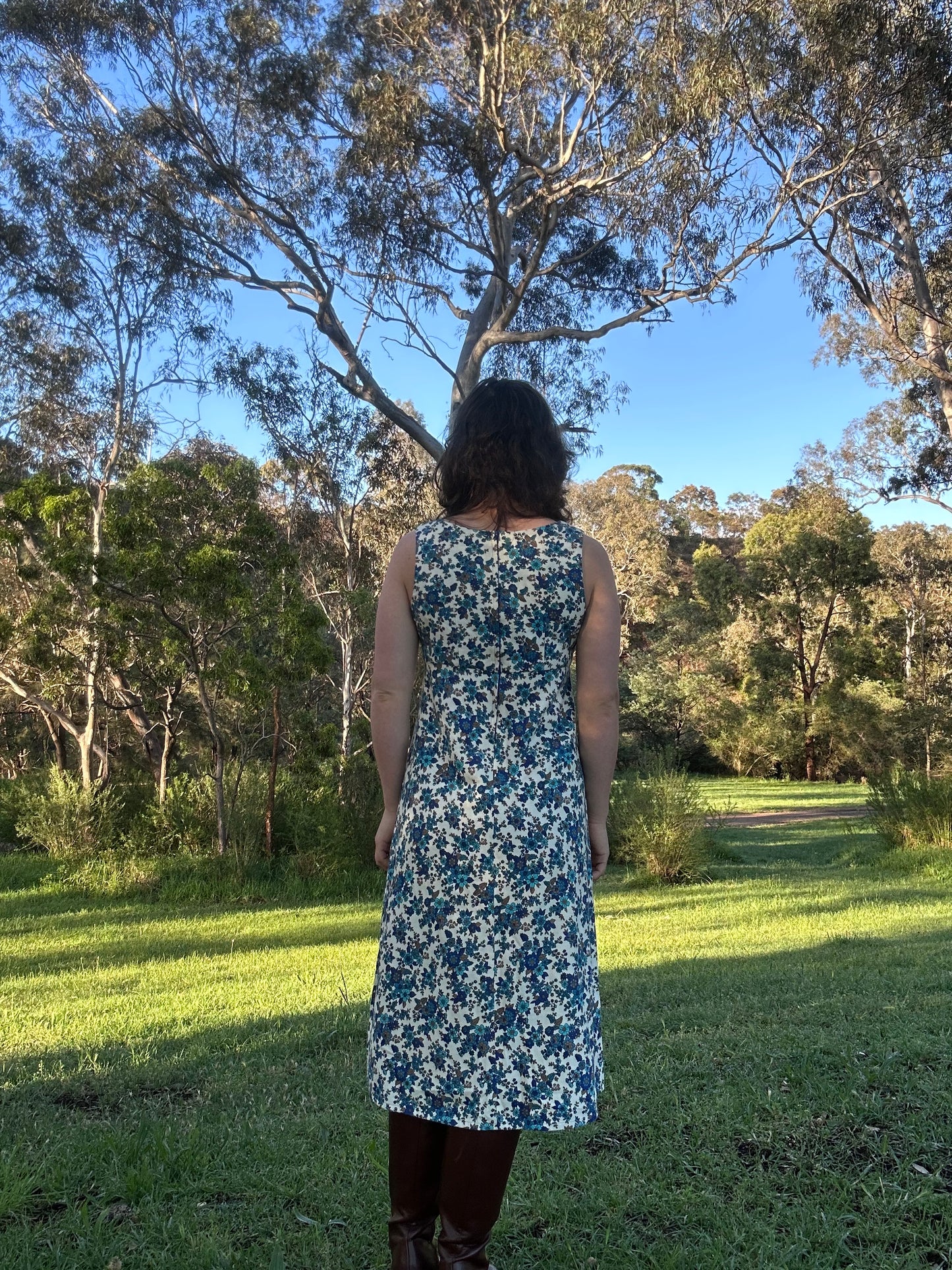 Blue Floral Dress