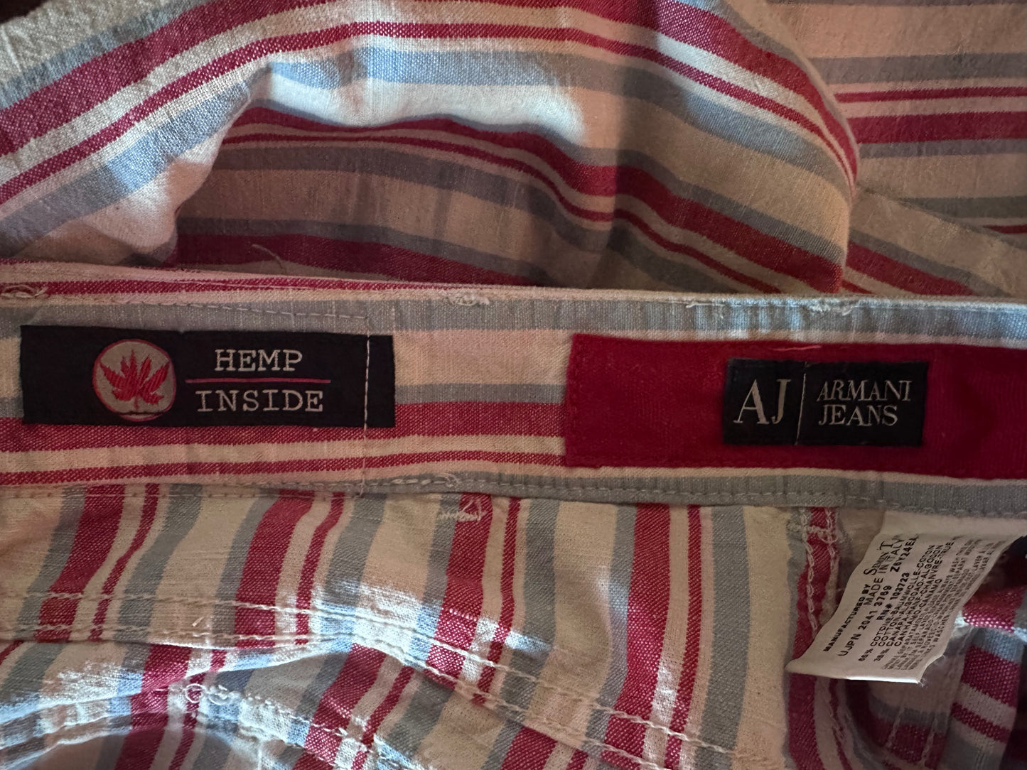 Italian Red striped Flare Jeans