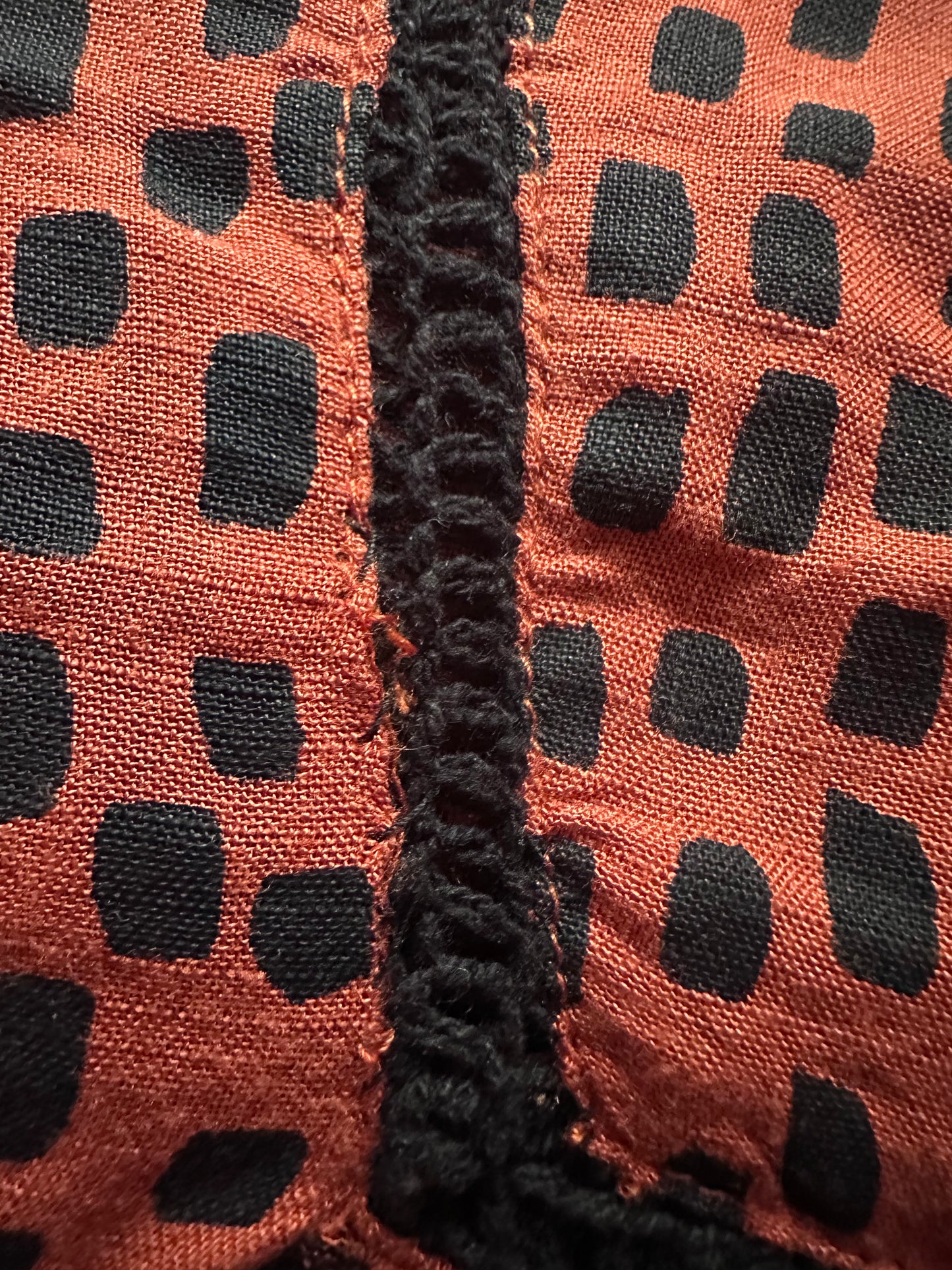 Burnt Orange Bell Sleeve Mini Dress