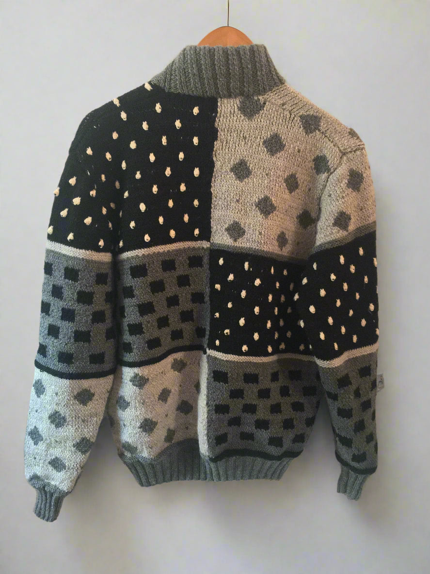 50 shades of black and grey cardigan