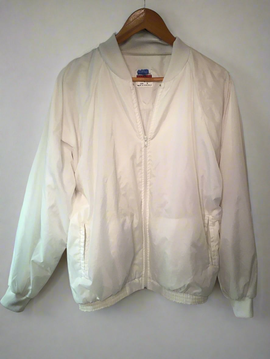 White Vintage (80s) Bomber Jacket