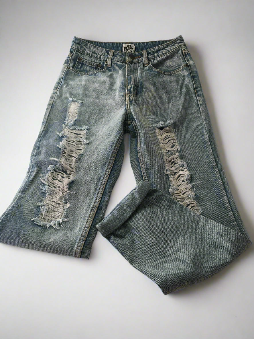 Ripped Acid Washed Jeans