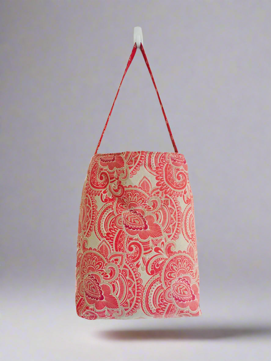Rose Pink Boho Tote Bag