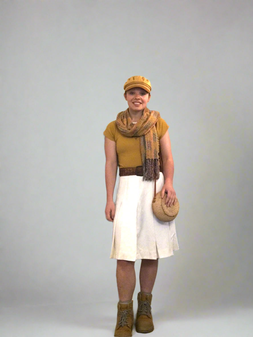 Vintage Cream Tennis skirt