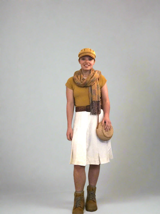 Vintage Cream Tennis skirt