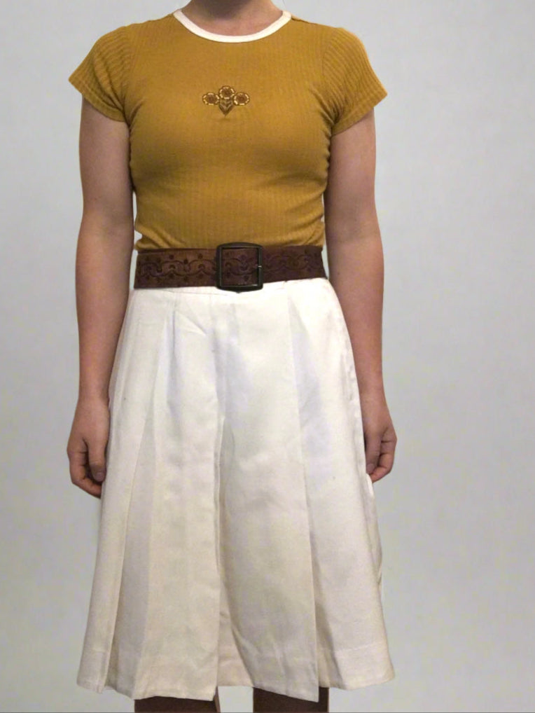 Vintage Cream Tennis skirt