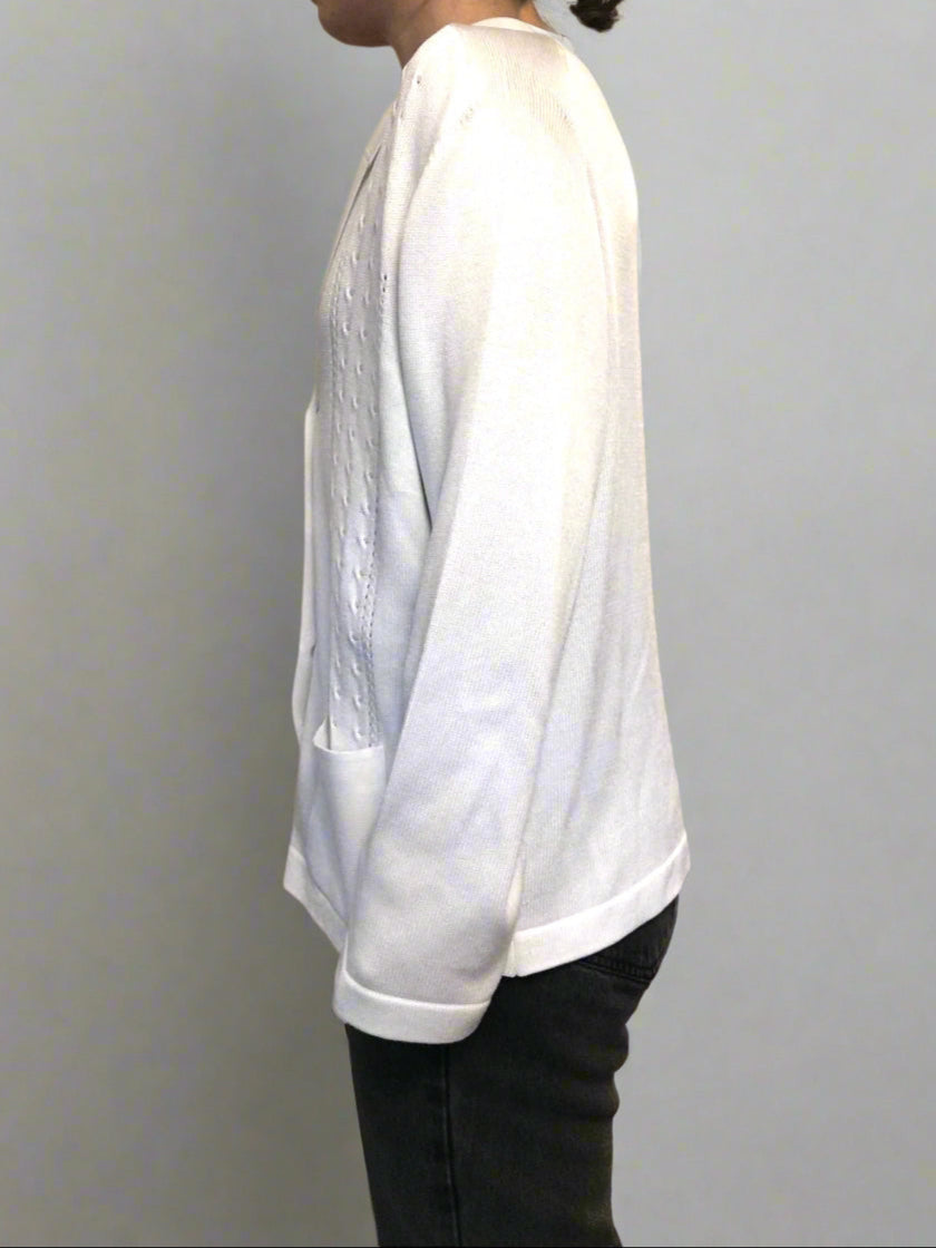 White knitted Vintage Cardigan