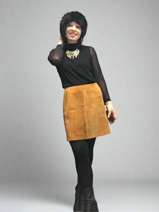 Vintage Suede Skirt