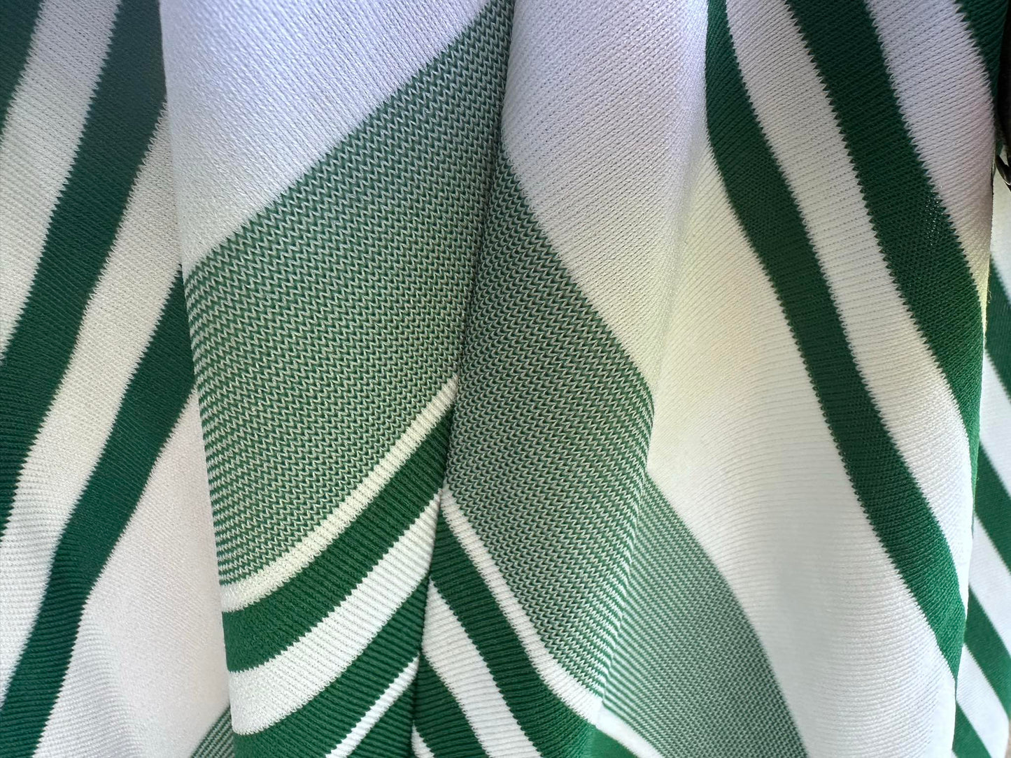 Vintage 1970s Green and white Summer Dress