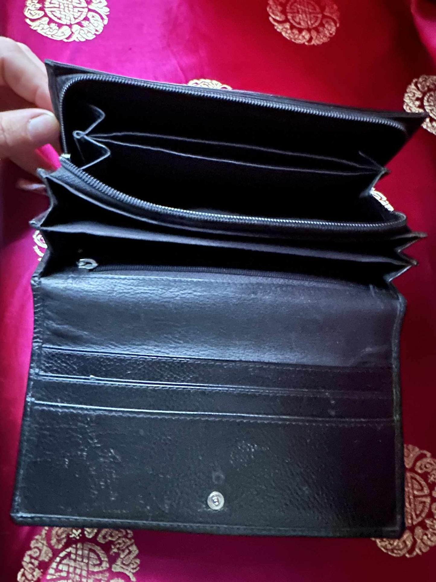 Black Leather 90s Wallet