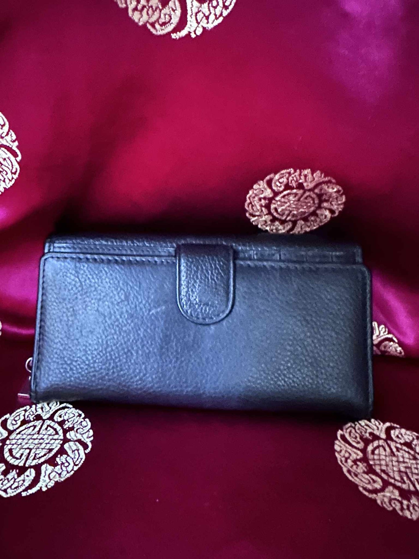 Black Leather 90s Wallet