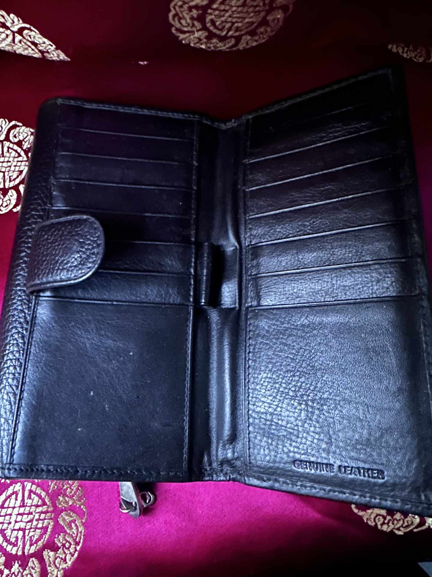 Black Leather 90s Wallet