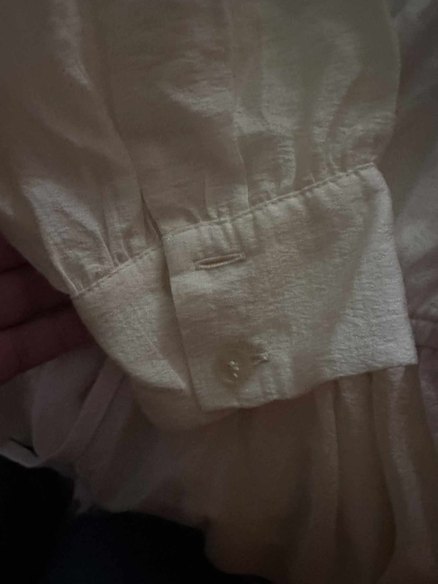 Cream Embroidered 70s style Midi Dress