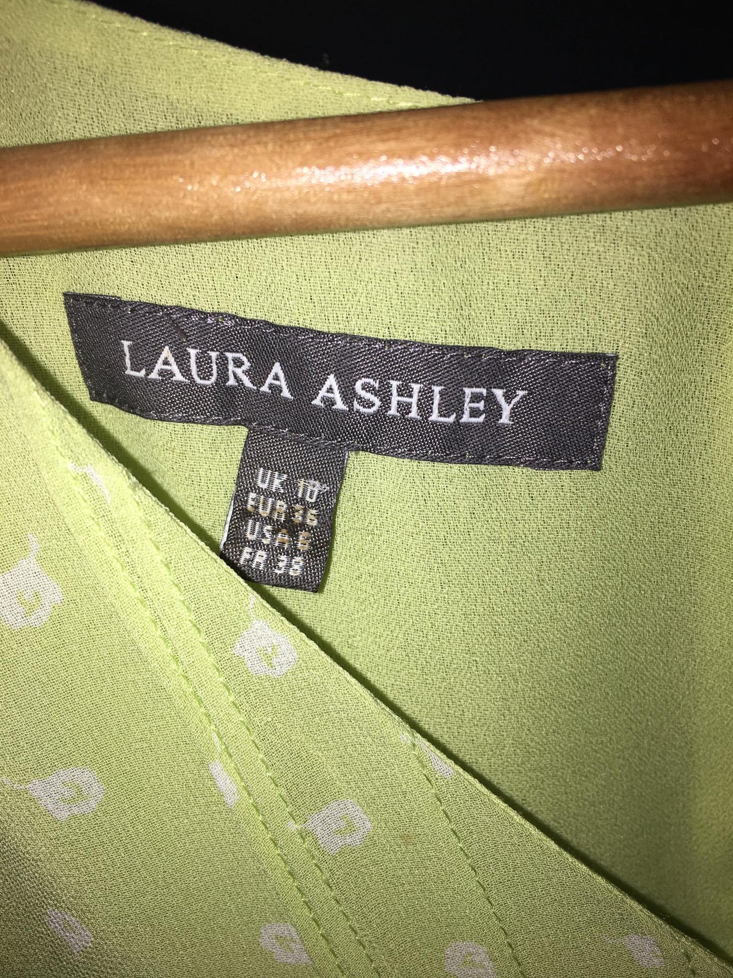 Laura Ashley 50s lime green dress