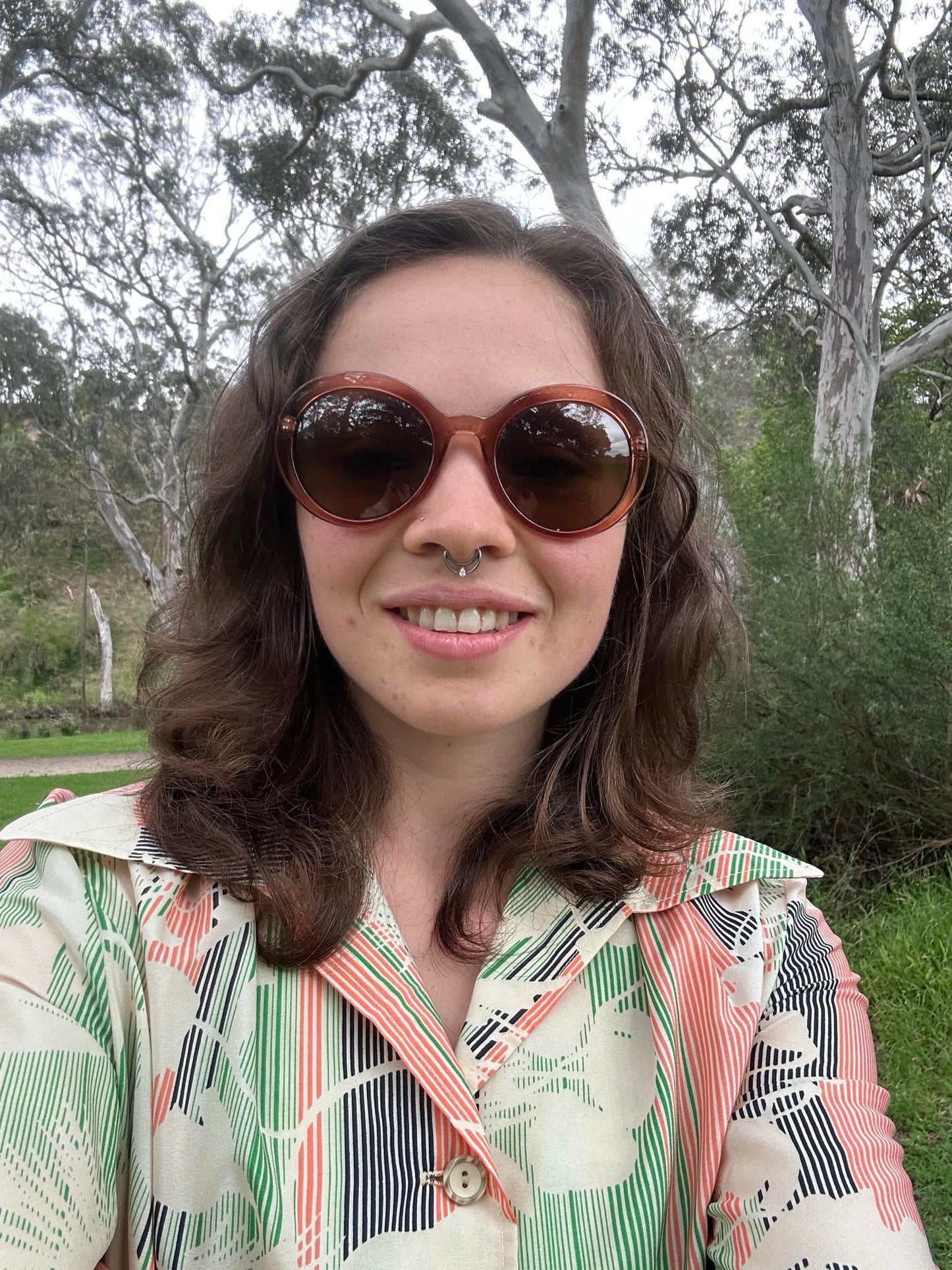 1970s blouse and skirt Set