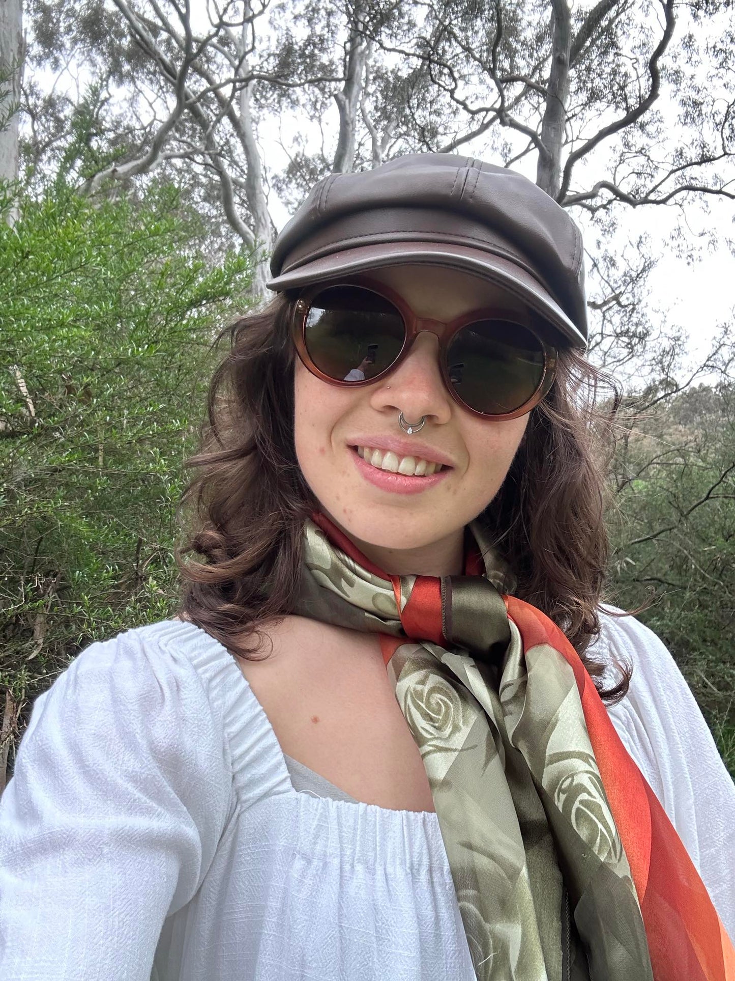 White long sleeve summer dress